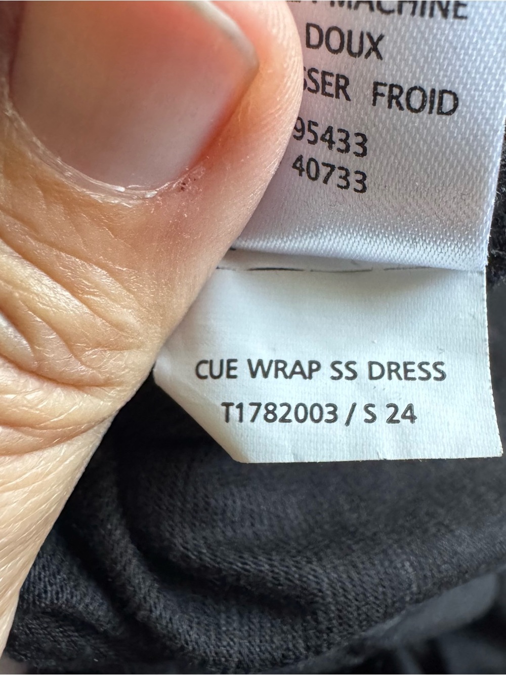 Toad & Co Medium Black Cue Wrap Dress - Picture 5 of 9